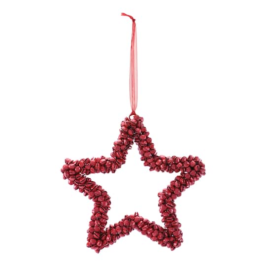 Melrose 6.5" Red Iron Star Ornaments, 6ct.